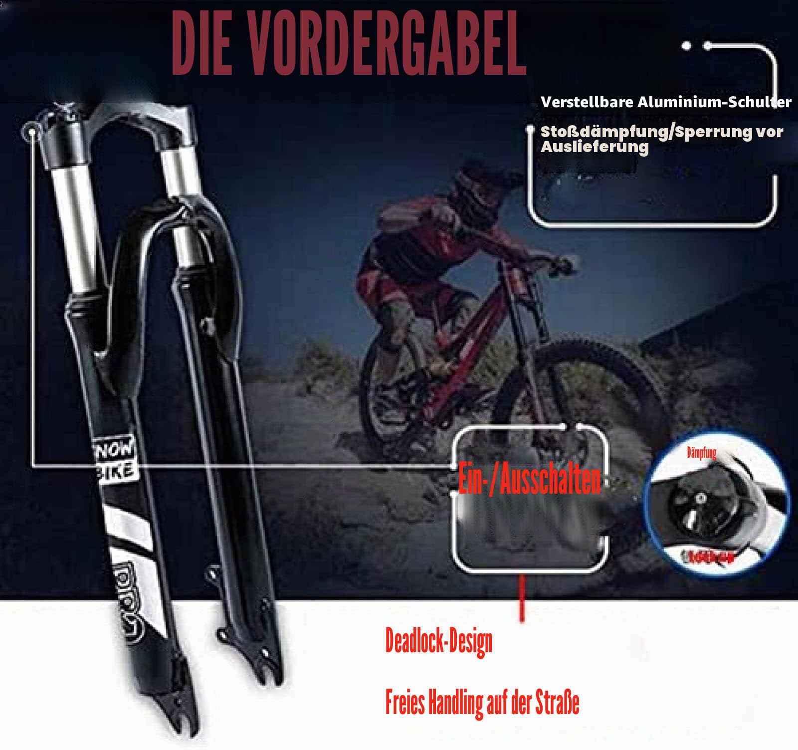 Mountainbike, 26 Zoll Mountainbike MTB Fatbike Erwachsene, Fat Tire Mountain Trail Bike, 27/30-Gang-Fahrrad, Doppel-Vollfederung, Doppelscheibenbremse