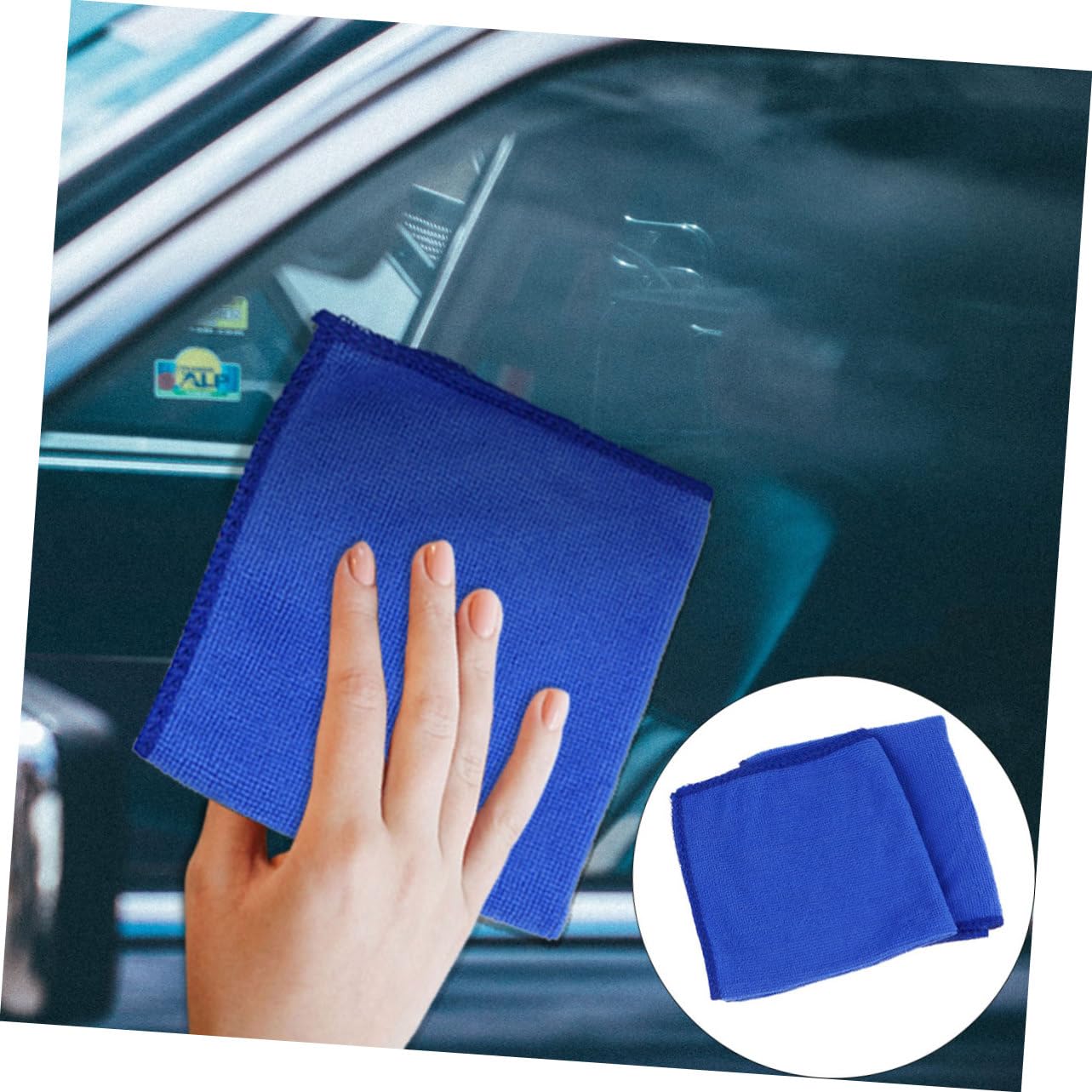 Gatuida 50pezzi Microfibra Assorbente Per Auto Teli Wiping Blu Per Lavaggio e Asciugatura Morbidi e Riutilizzabili