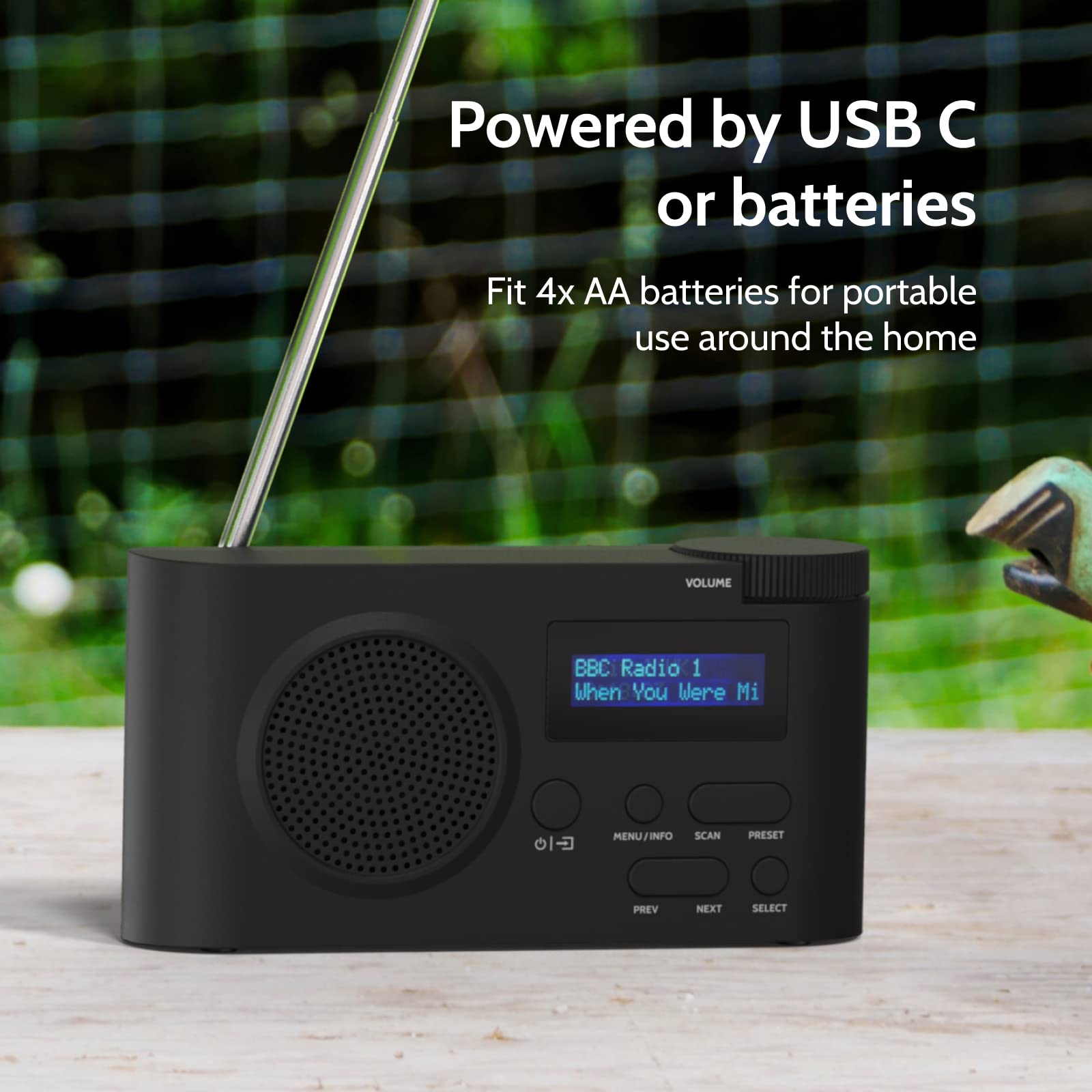 DAB/DAB+ & FM Radio, ibox Anthem Portable DAB Radio with Dynamic Range