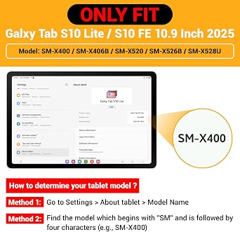 KAIJIAbox for Samsung Galaxy Tab S10 Lite/S10 FE/S9/S9 FE Case 11inch 5g