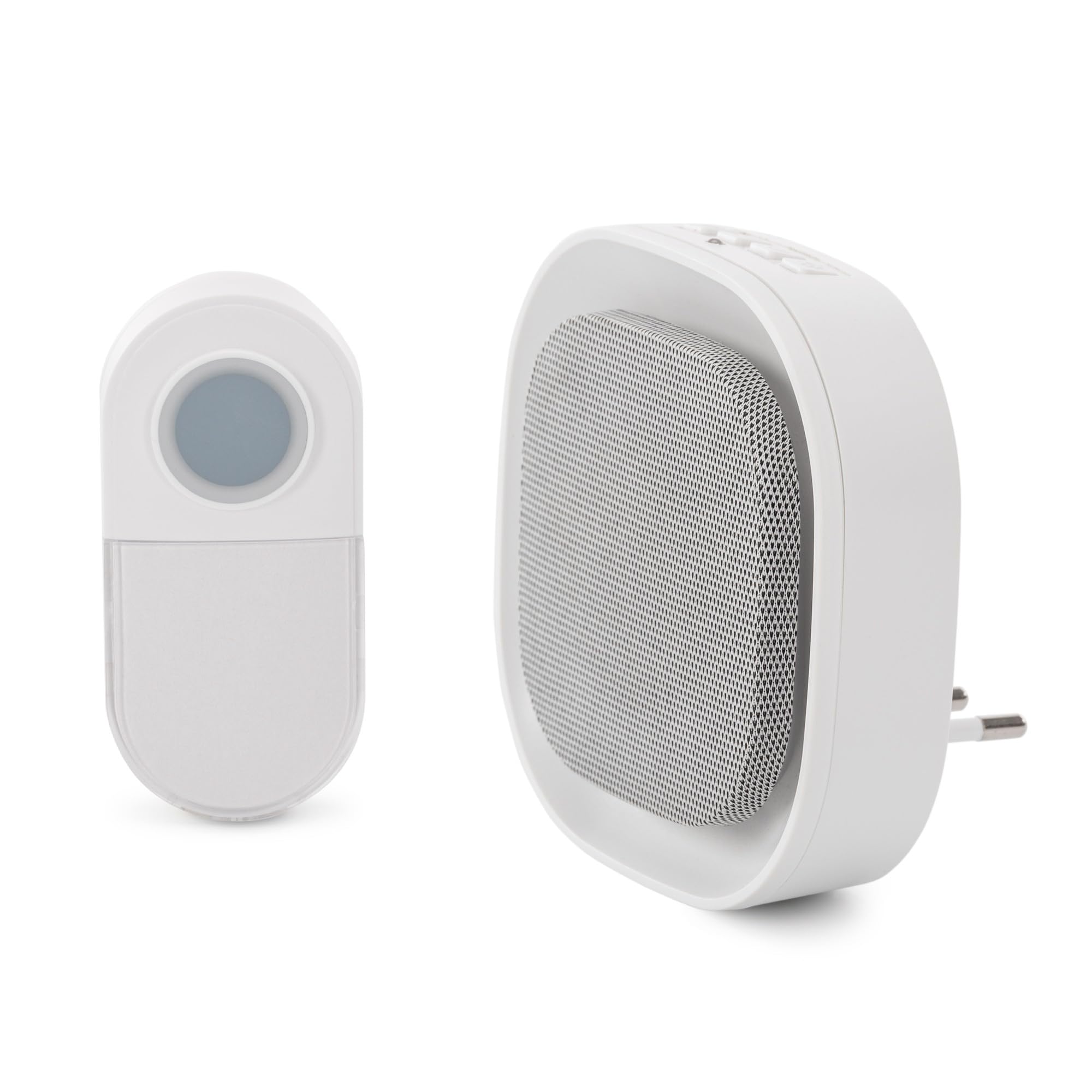 Sonnette AC Entac sans fil plug-in avec émetteur extérieur IP44