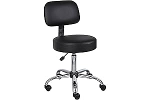 Boss Office Products Be Well Medical Spa Stool with Back
