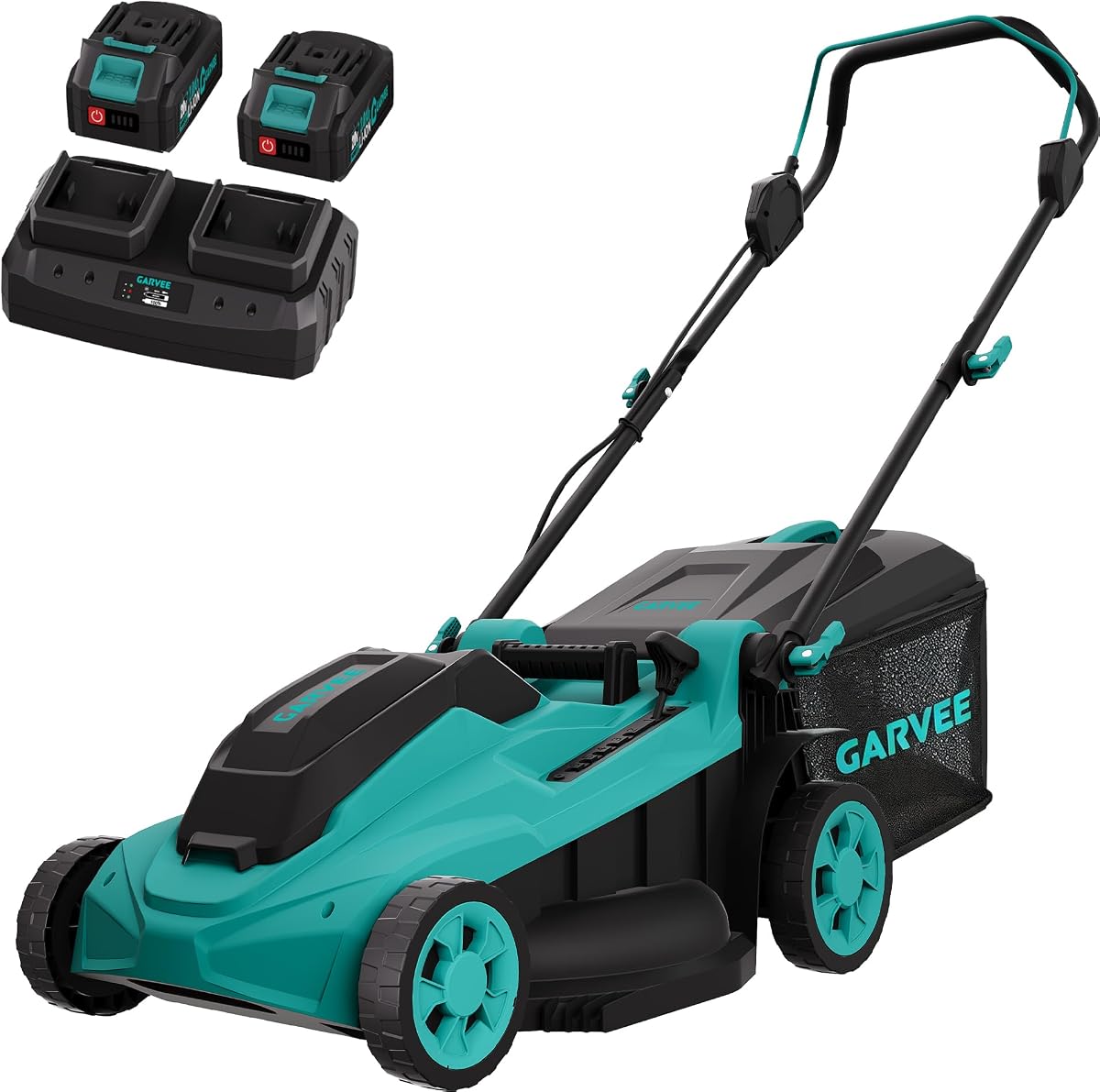 Garvee 17 Inch Electric Lawn Mower Cordless
