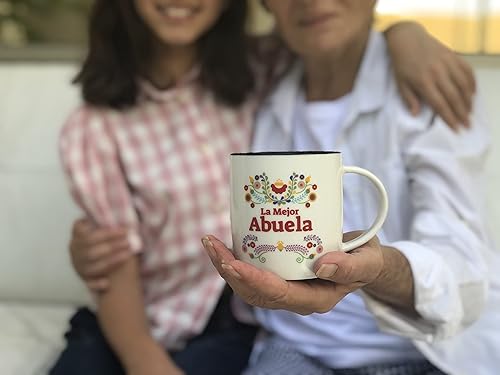 Miniatura 8 de Triple Gifffted Taza de café La Mejor Abuela, ideas de regalos para la mejor abuela en español para Navidad, Día de la Madre, Navidad, cumpleaños,