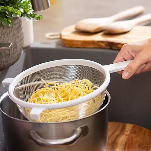 Miniatura 6 de Chef Craft - Colador de malla de acero inoxidable 1 pieza 4  blanco