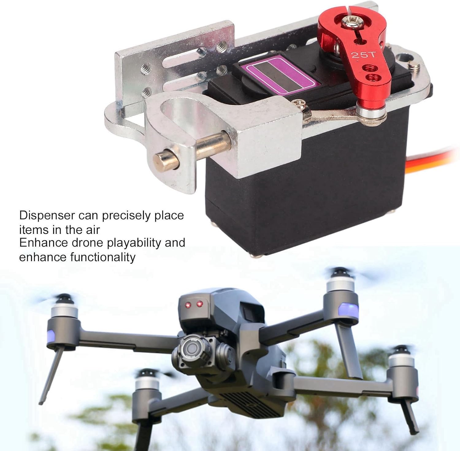 Oumefar RC Air Dropping System Device Drone Clip Release Servo Parabolic Switch with Upgraded Micro Servo Motor