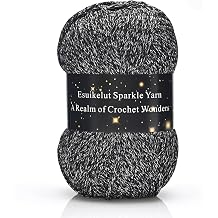 Black Sparkly Knitting Yarn