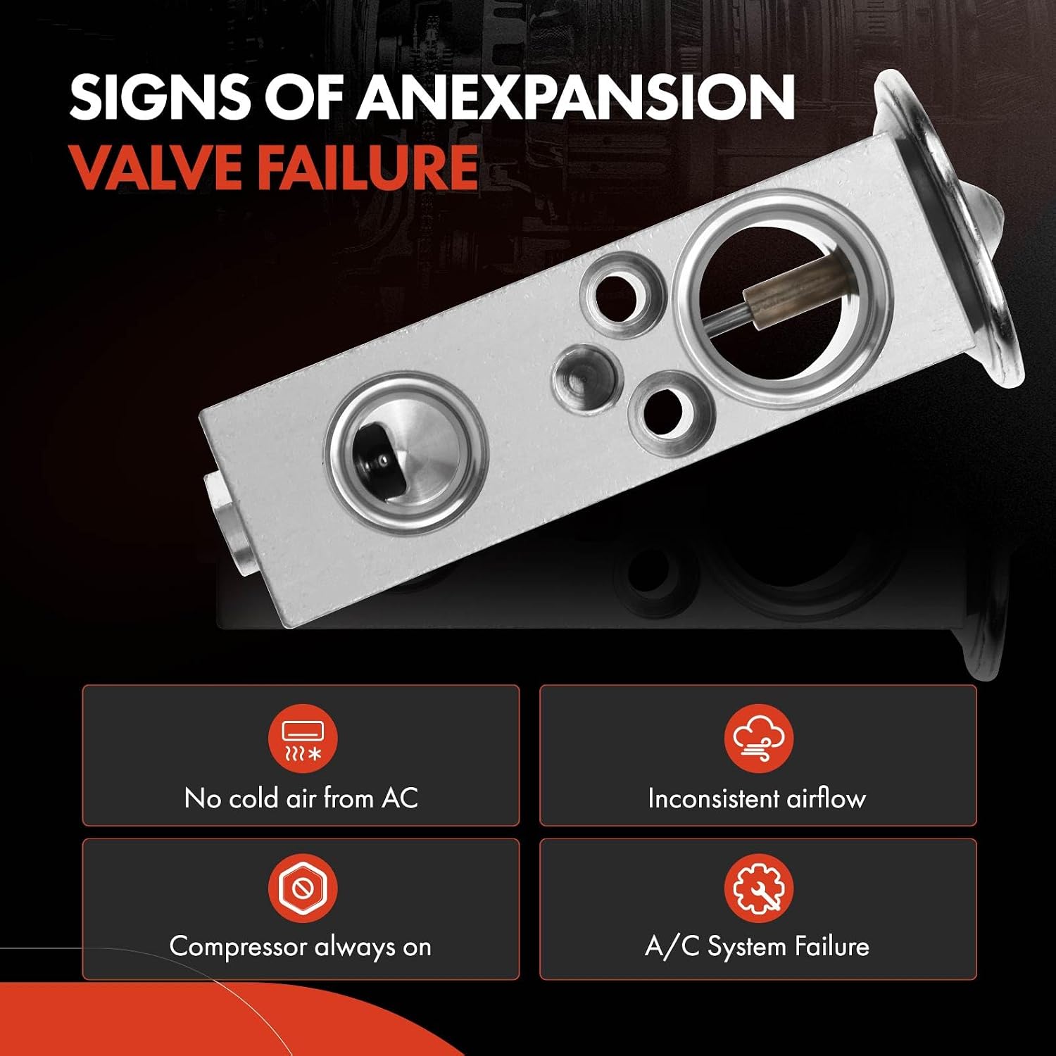 A-Premium Front AC Expansion Valve Compatible with Dodge Durango 2004 2005 2006, 3.7L/4.7L/5.7L