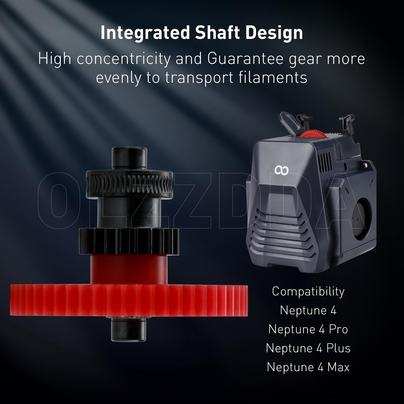 Amazon.com: Hardened Steel Extruder Gear Kit for Neptune 4 Series