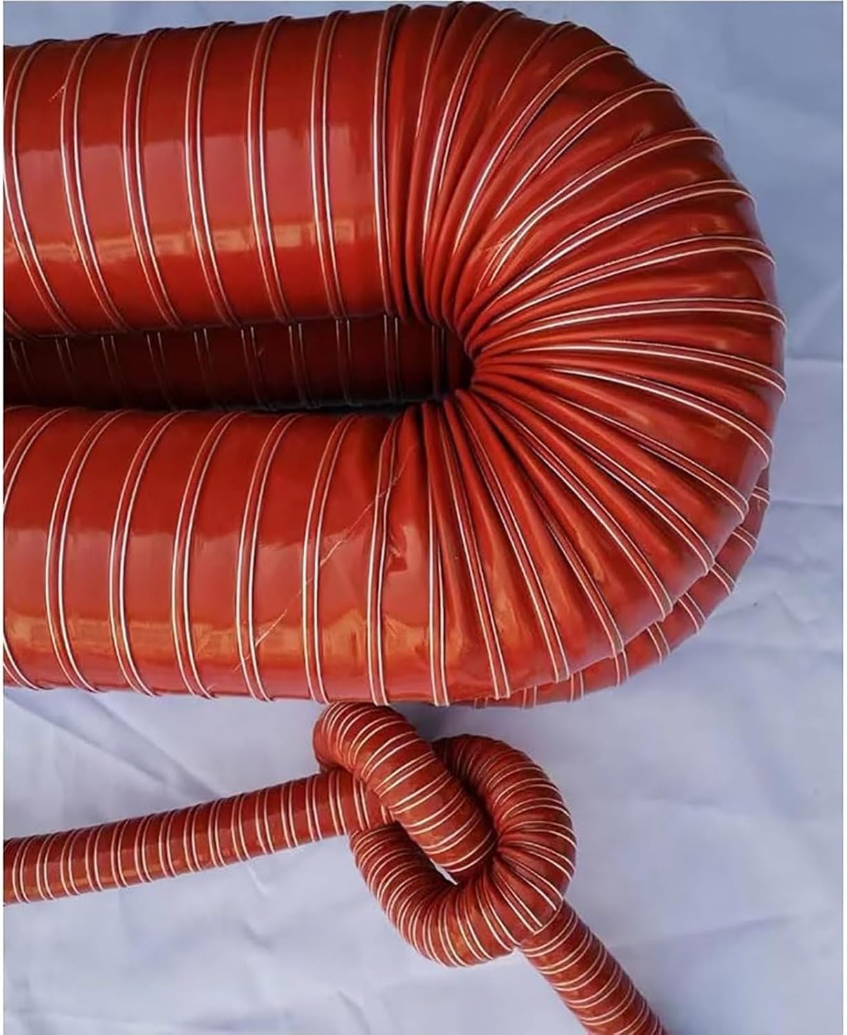 High-Temp Flexible Vent Pipe for Car Heaters/Industrial Fumes, 12 3 4 5 6 7 8 10 12 Inch Silicone Air Duct Hose, 3.3-32.8ft Length 160mm(6.25") L-1m(3.3ft) 305mm(12") L-4m(13ft)