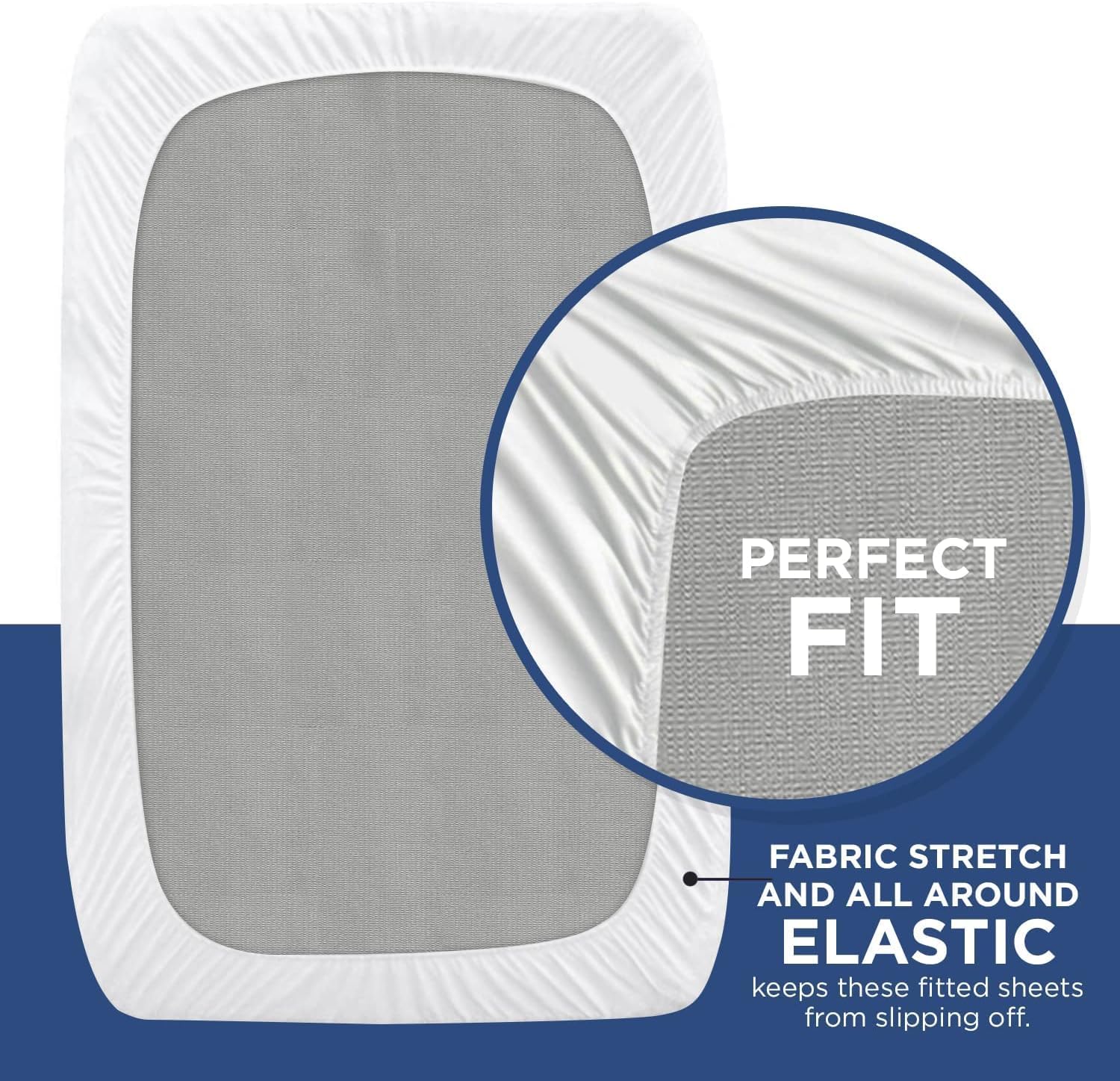 White Cotton Polyester Jersey Hospital Bed Sheets Set, 2-Pack