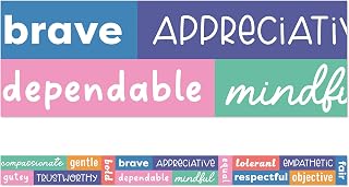 Carson Dellosa Education We Stick Together 36Ft Positive Affirmations Bulletin Board Borders,13 Strips of Trim for Rolling Whiteboard,Cork & Posterboard,Office Decorations,Classroom Decor