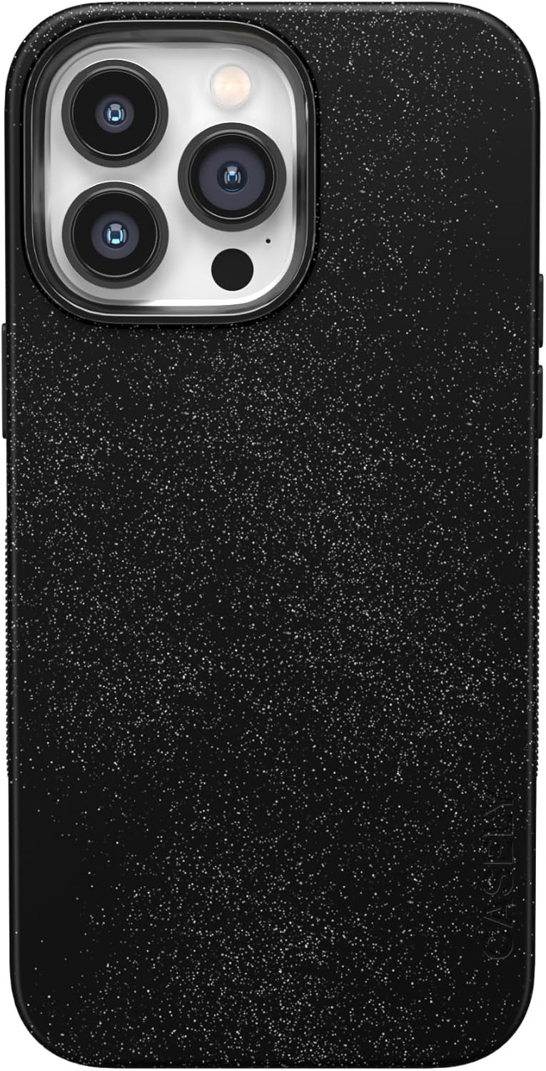 Casely iPhone 14 Pro Case | Midnight Onyx | Black Shimmer | Bold Protective Design | Compatible with MagSafe
