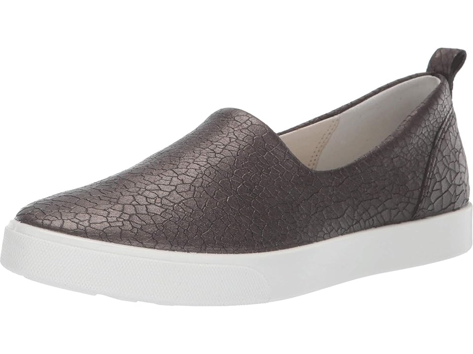 

ECCO Gillian Lux Slip-On (Black/Dark Shadow Metallic) Women's Shoes