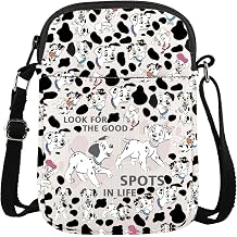 CMNIM Dalmatians Gifts Spotted Dog Bag Dalmatian Lover Gifts for Dogs Owner Mom 101 Dogs Cartoon Movie Crossbody Purse
