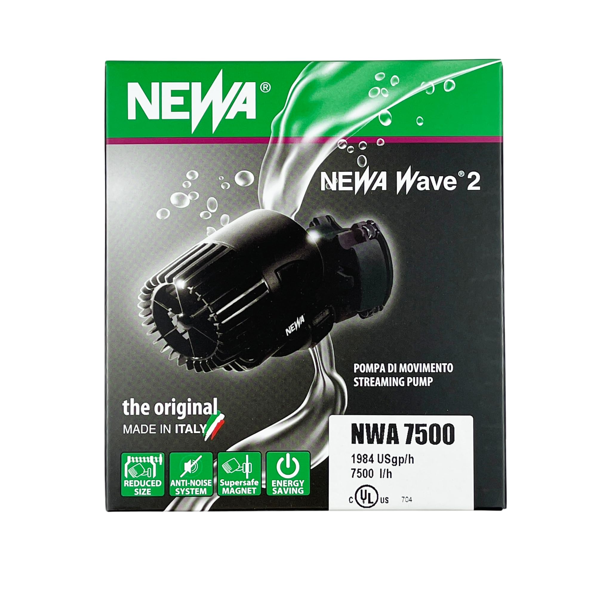 Newa Wave Pump Circulation Pump for Aquariums, 7500 l/h (1980gph)