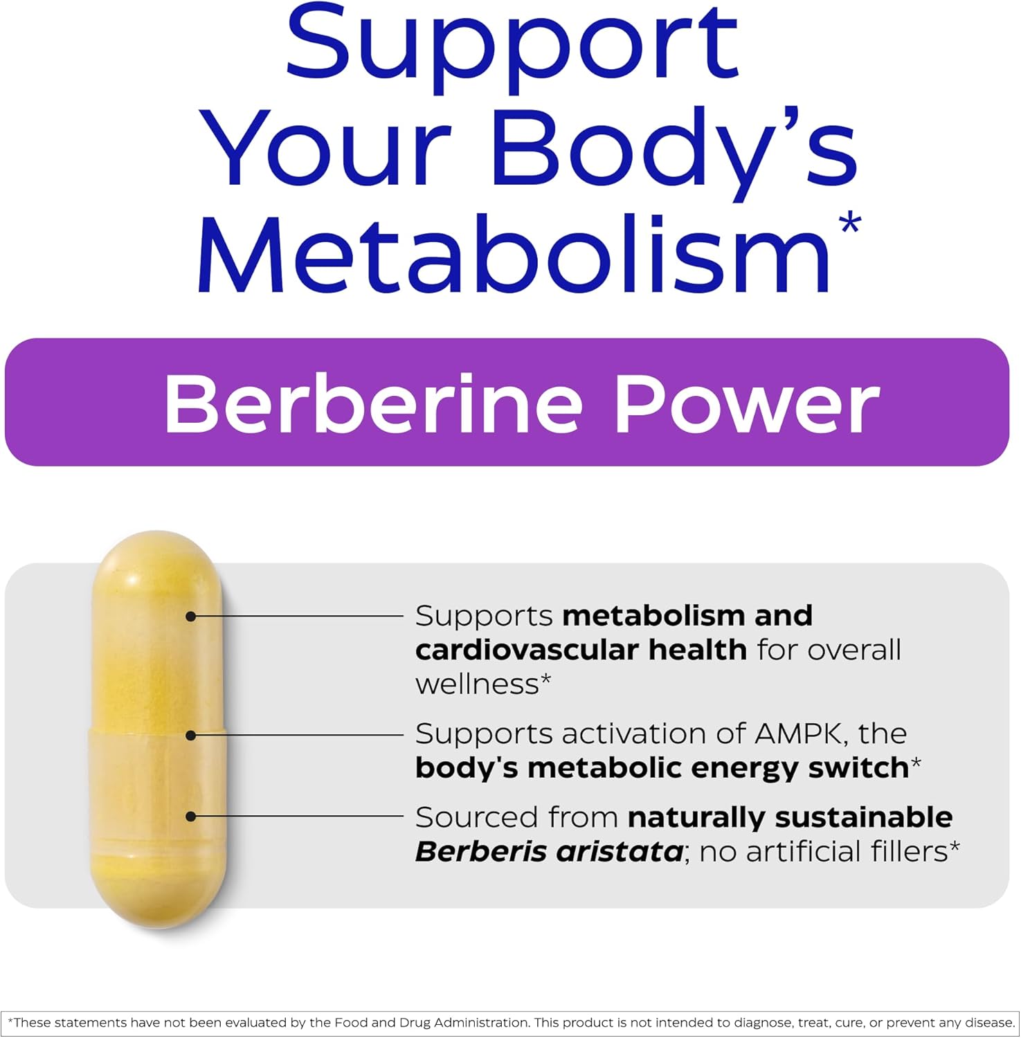 Enzymedica, Berberine Supplement, HCl, 510mg, Berberine, for Overall Health and Wellness, Vegan, 60 Capsules