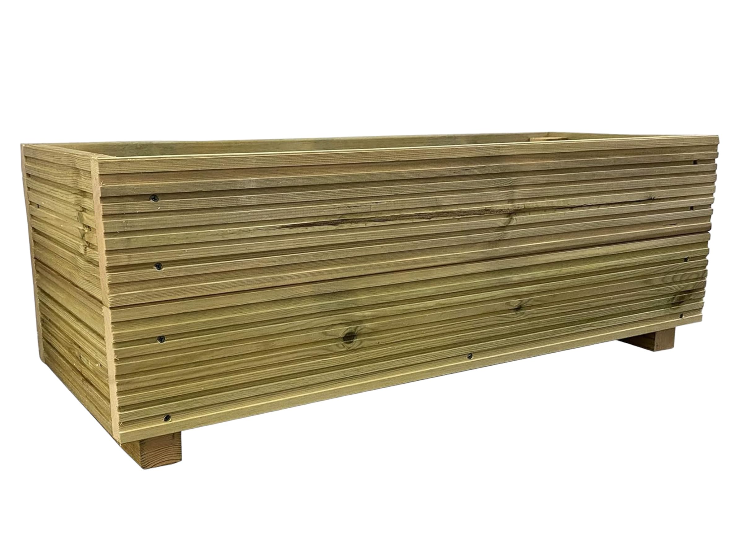 Cutncraft Designs Large Decking patio Planter -Wooden Decking Patio Planter Trough herb Box 88cm — image 1