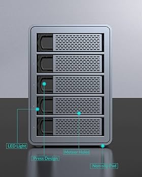 NAS Yottamaster 5Bay USB-C +8TB×5 HDD付 Amazon.com: Yottamaster 10Gbps 5 Bay USB C Hard Drive