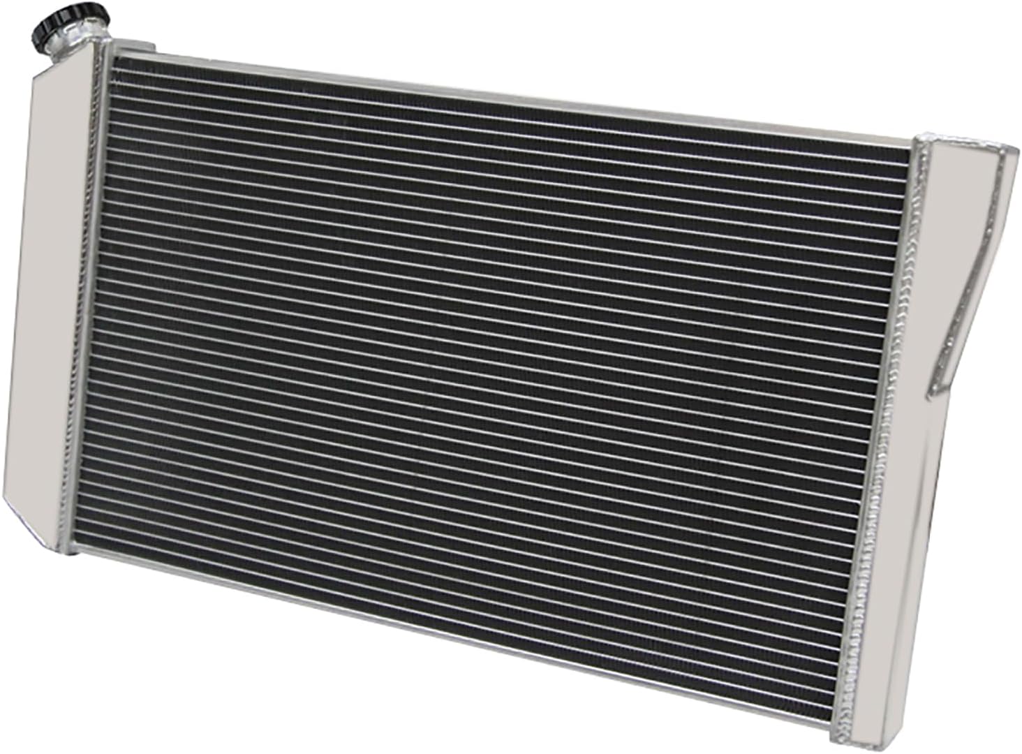 CU829 4 Row Core Radiator Replacement For Chevy 1984-1990 Corvette C4/ 1982-2002 S10 Blazer 5.7L V8 Conversion,Crossflow AT Aluminum Engine Radiators