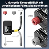 Pompe à Vélo Électrique, Pompe à Vélo Mini avec Manomètre, Pression Maximale de 120 Psi, Arrêt Automatique et Valves Presta et Schrader pour VTT, Vélos de Course, Etc (Produit Phare) - 5