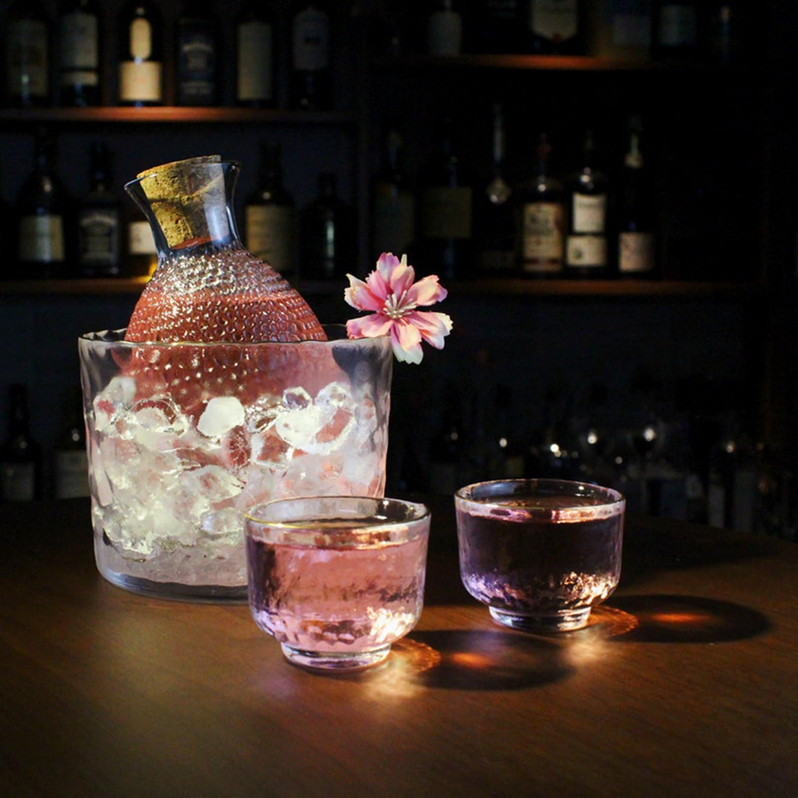 Amazon.co.jp: 冷酒器 酒器セット ガラス徳利セット 日本酒用 徳利