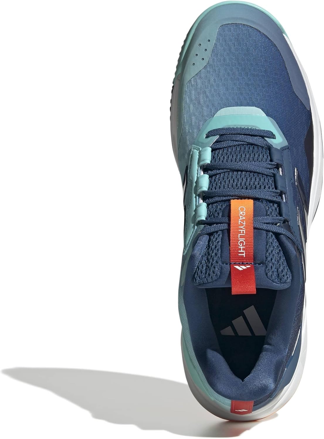 adidas Men's Crazyflight 6, Dusky Petrol/White/Flash Aqua, 4