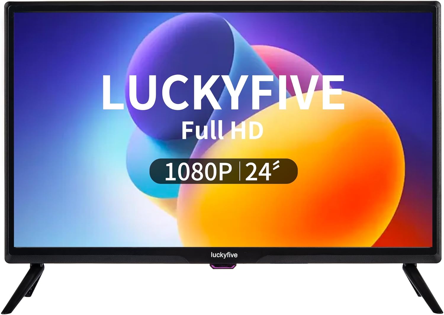 luckyfive 24 Inch Smart Android TV | 1080p Full HD Flat Screen | Built-in Wi-Fi & Bluetooth | Stream Netflix, Disney+, YouTube | Digital TV Tuner & App Support