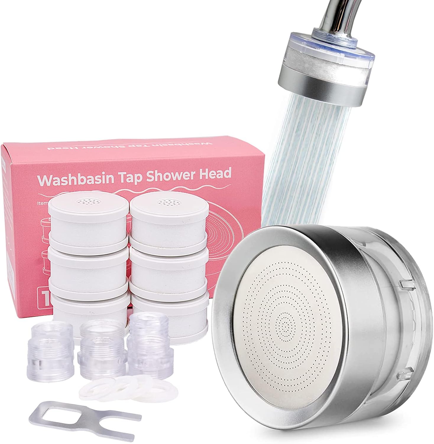 Amazon.com: Long Lasting Faucet Water Filter for Bathroom Sink, Kitchen ...