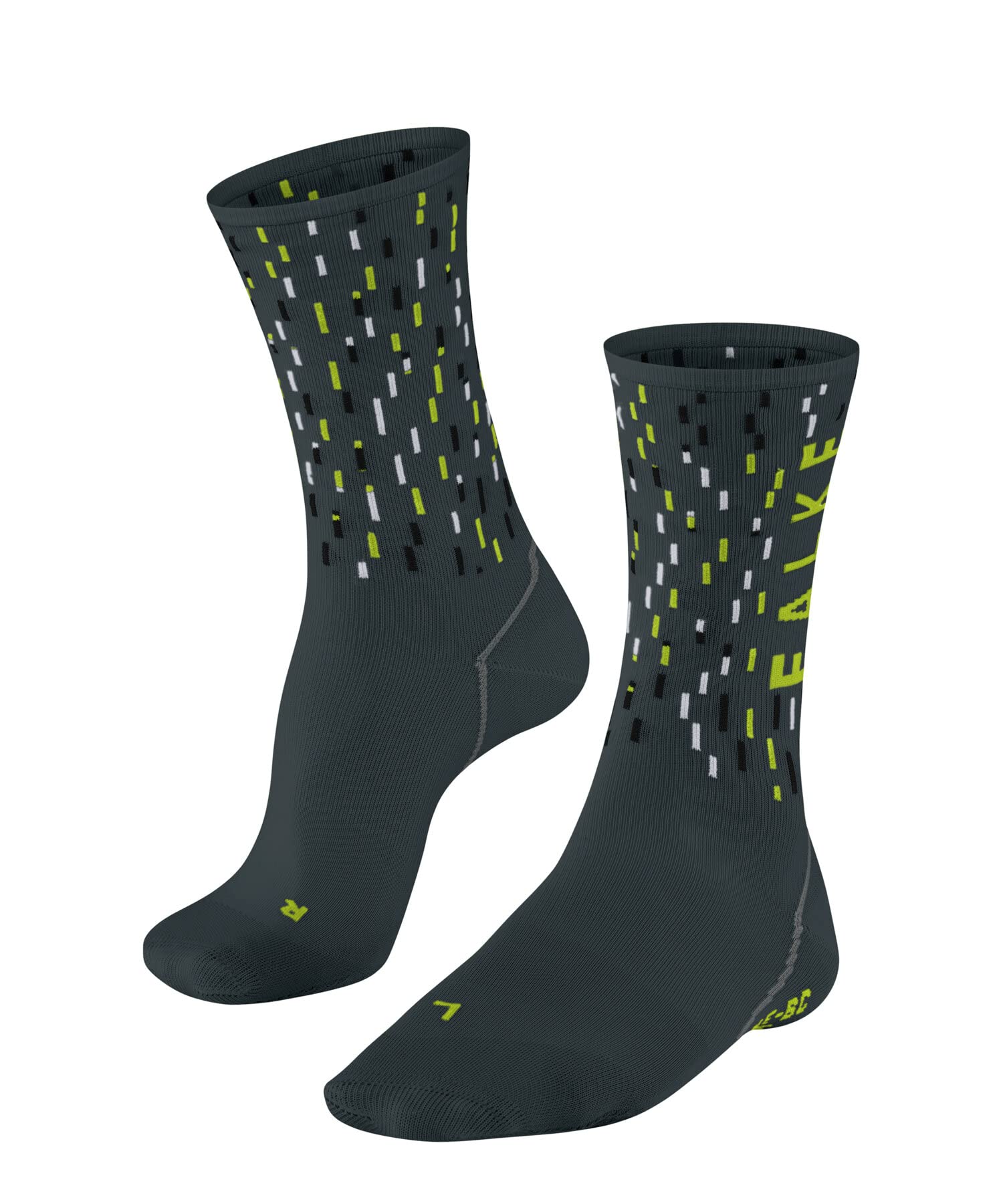 FALKE Unisex BC Impulse Peloton U So Functional Yarn Anti-Blister 1 Pair Cycling Socks, Grey Steel 3583, 5.5-7.5