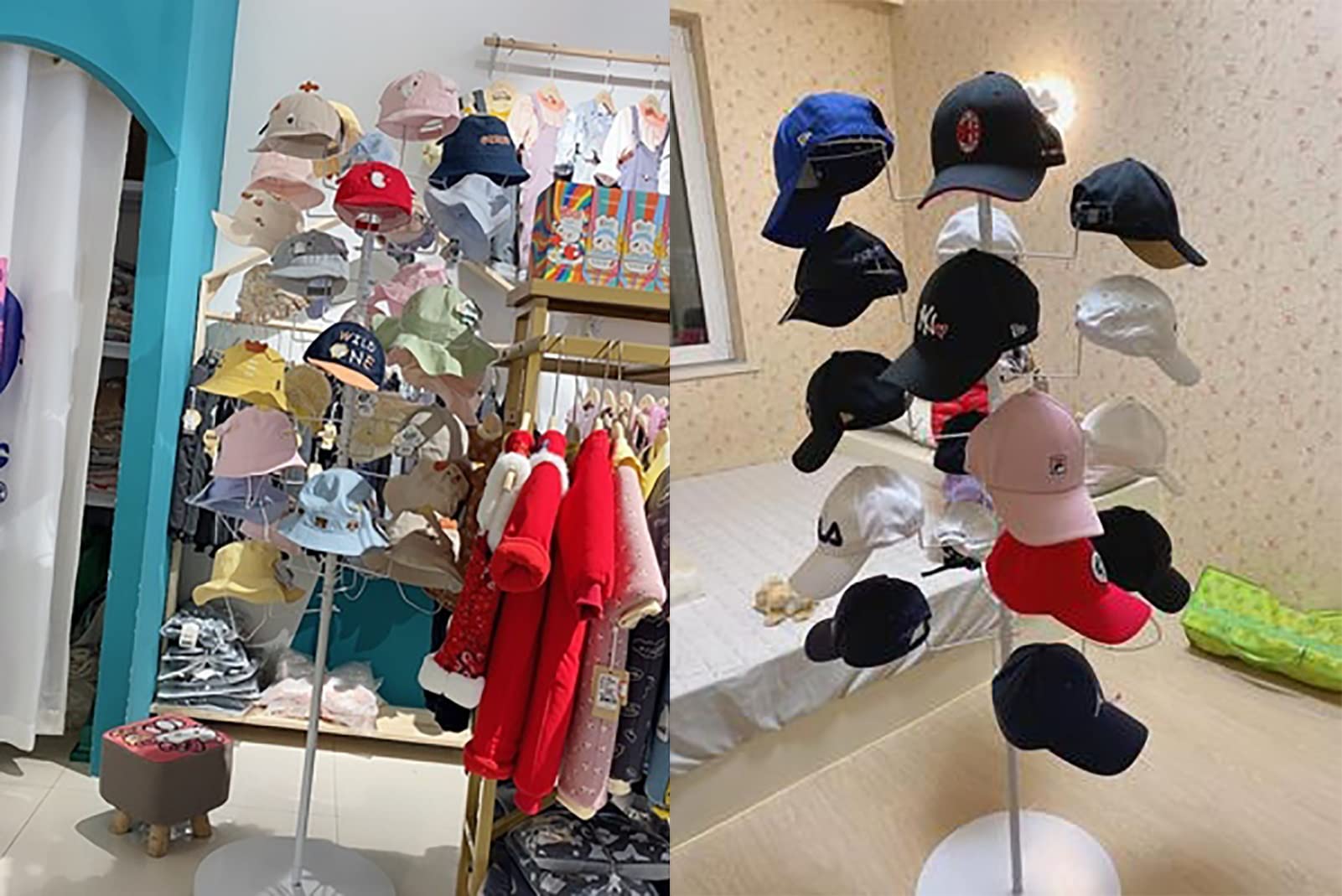 Porte Casquette, Présentoir à chapeaux autoportant 15/20 crochets, support de rangement pour chapeaux commerciaux, support de présentation de chapeaux rotatif en métal, support de rangement pour casqu