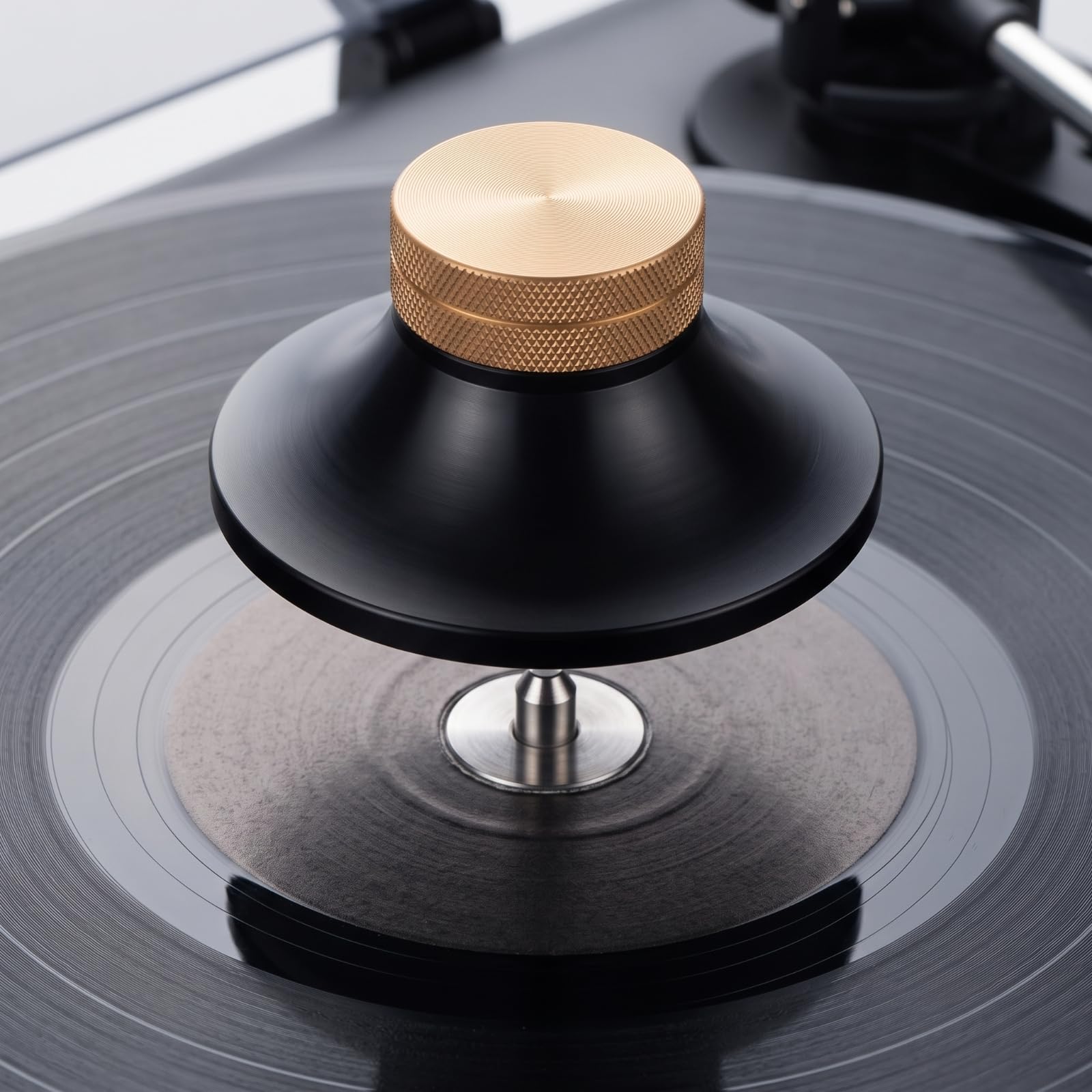 Record Player Stabilizer Stabilizzatore per Giradischi Peso Clamp Vinile Costruzione Robusta in Lega di Alluminio E Ottone Migliora Definizione E