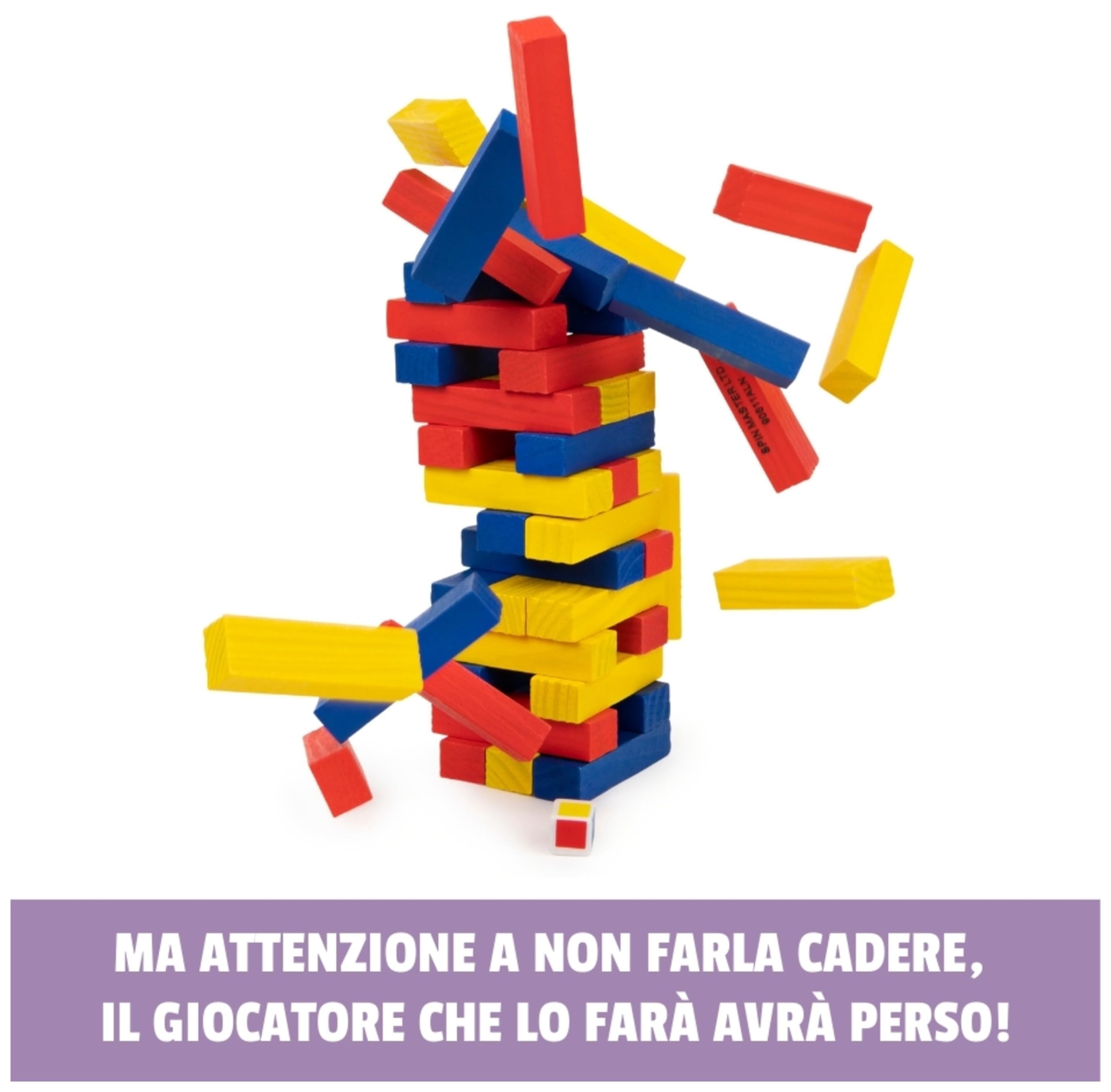 Editrice Giochi Classici Jumbling Torre Colorata in Legno
