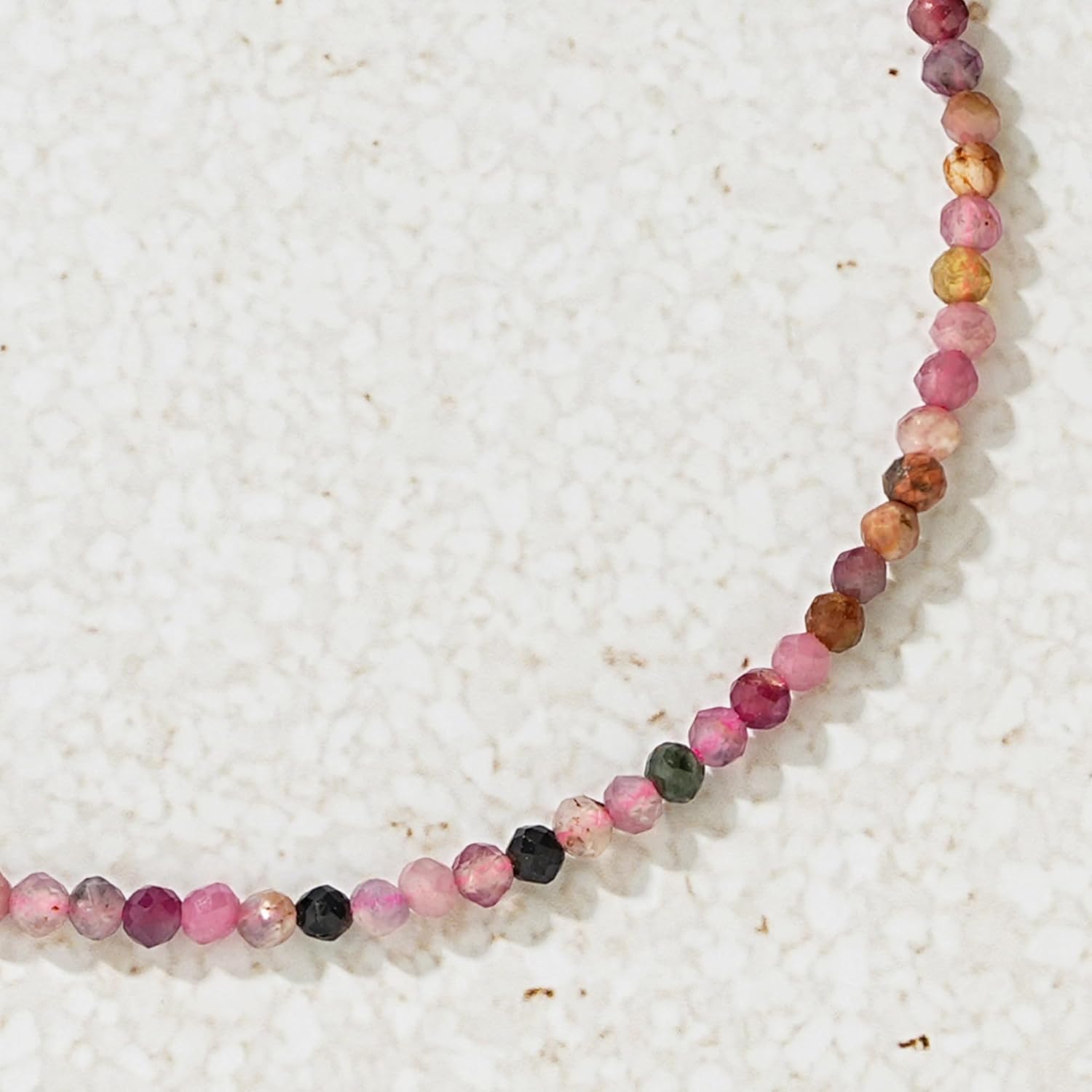 MEVECCO Gold Choker Necklace for Women 18K Gold Plated Handmade Stone Crystal Beaded Summer Necklace Jewelry Gifts For Her - Image 6