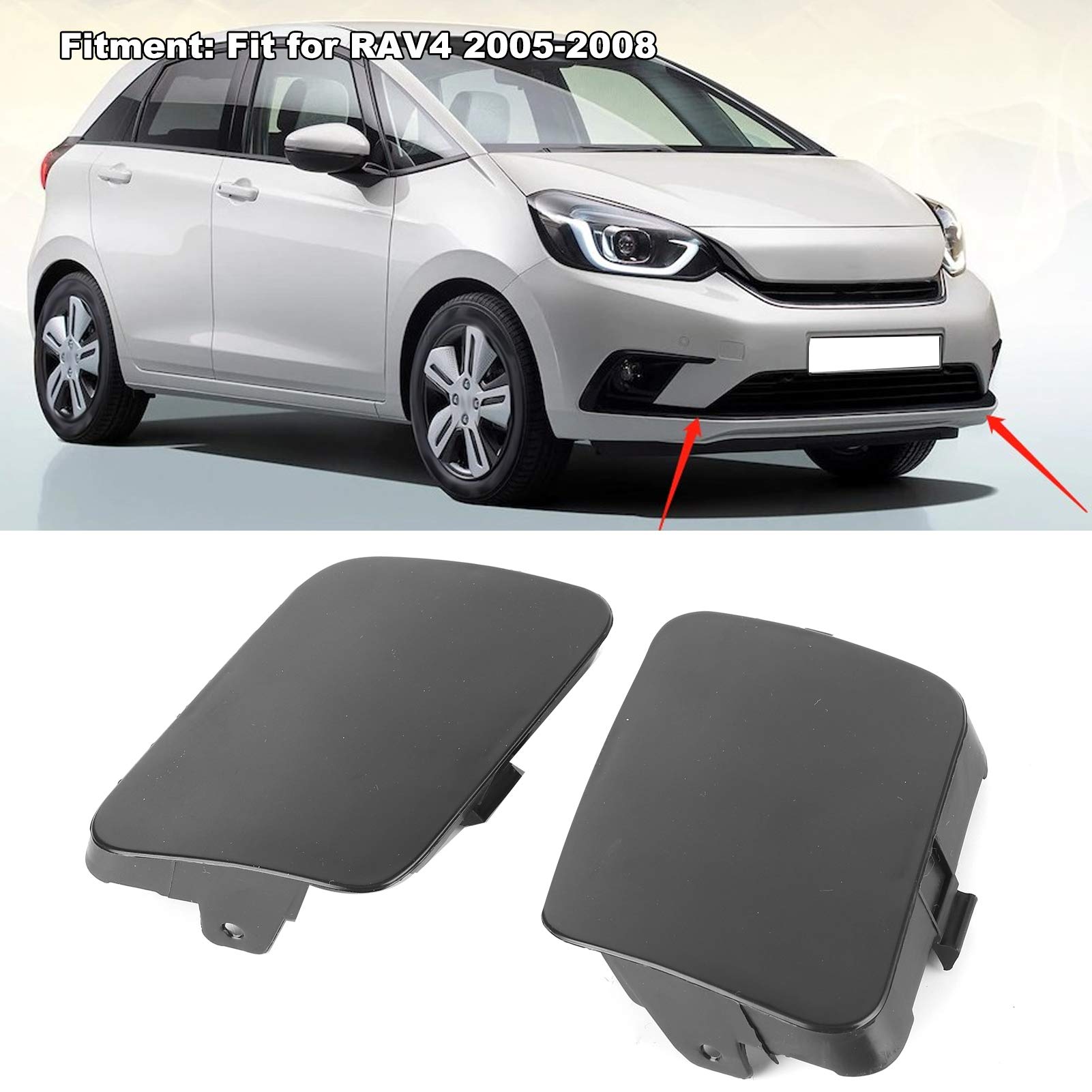 Qiilu Couvercle De Crochet De Remorquage, Capuchon De Couvercle D'oeil