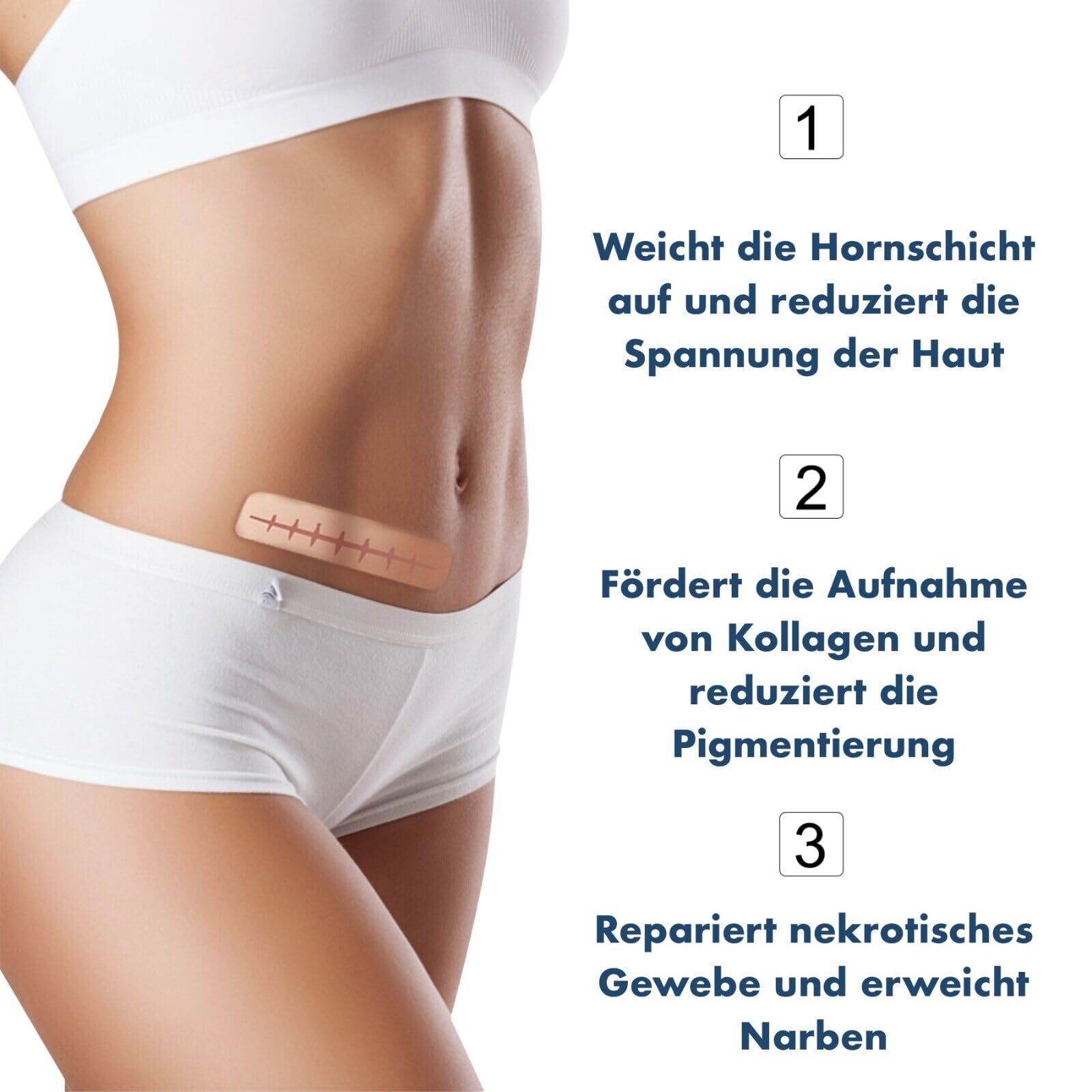 P-Beauty Silikonpflaster zur Narbenreduktion 4cm x 3,2m | Selbstklebendes, medizinisches Narbenpflaster | wiederverwendbar | gegen Akne, Keloid, OP & Verbrennungsnarben | Silikon Narbenrolle