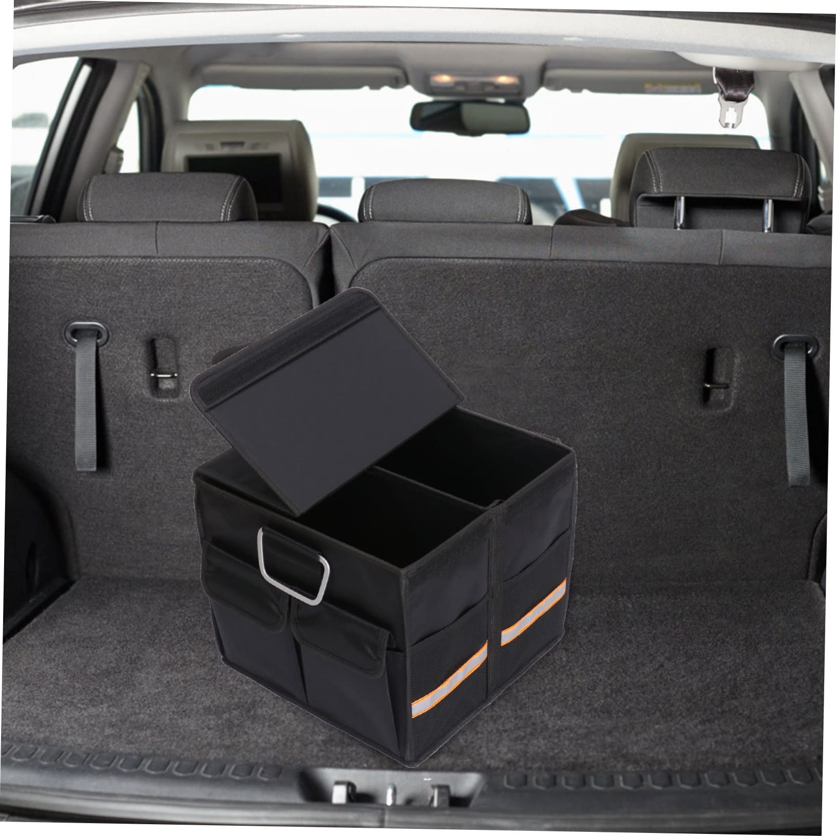 OUNONA 1pezzi Organizer Per Bagagliaio Auto Da Scatola Portaoggetti Robusta in Oxford Divisori Rimovibili Tasche Rete Pieghevole Per Auto e Uso Domestico