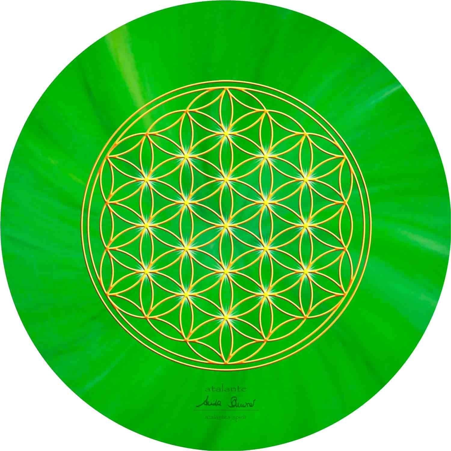 Tree of Life Round Mousepad – 19 cm Diameter – Green – Heart Chakra