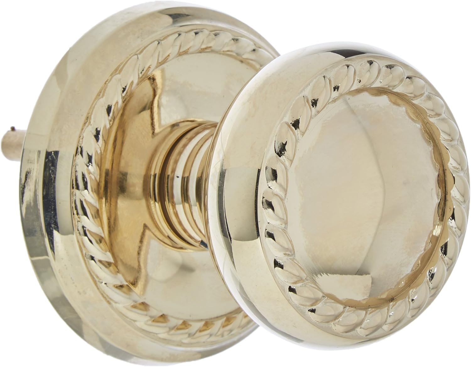 Up To 40% OFF Classic Rope Rosette Set with Matching Rope Door Knobs Passage in Polished Brass. Antique Reproduction Doors.