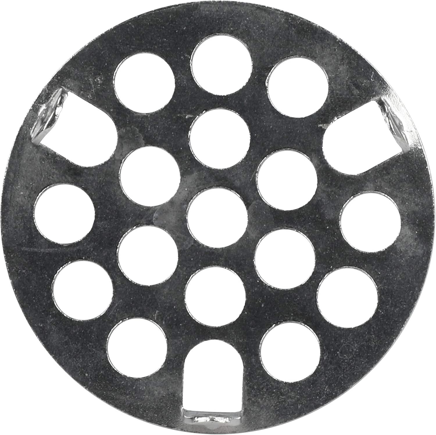 Danco 80062 9D000 1-5/8" Metal Drain Strainer, Chrome, Brass , White