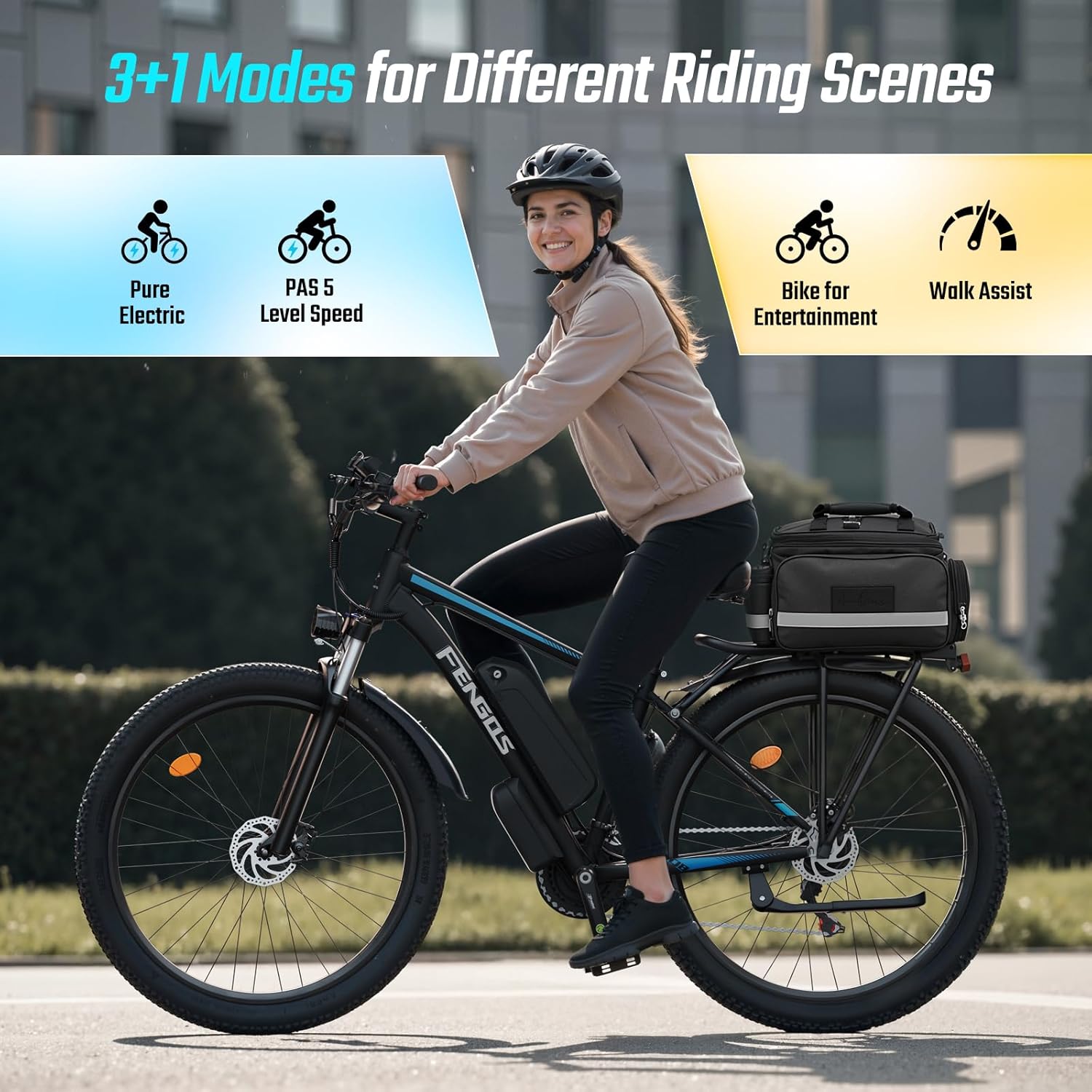 2000W Ebike for Adults, 80 Mile 35MPH Electric Mountain Bike, 48V 840WH Aluminum Electric Bicycle, 21-Speed Gears E Bike, Dual Disc Brakes with Brake Taillight, 27.5" Tire, Front Dual Suspension