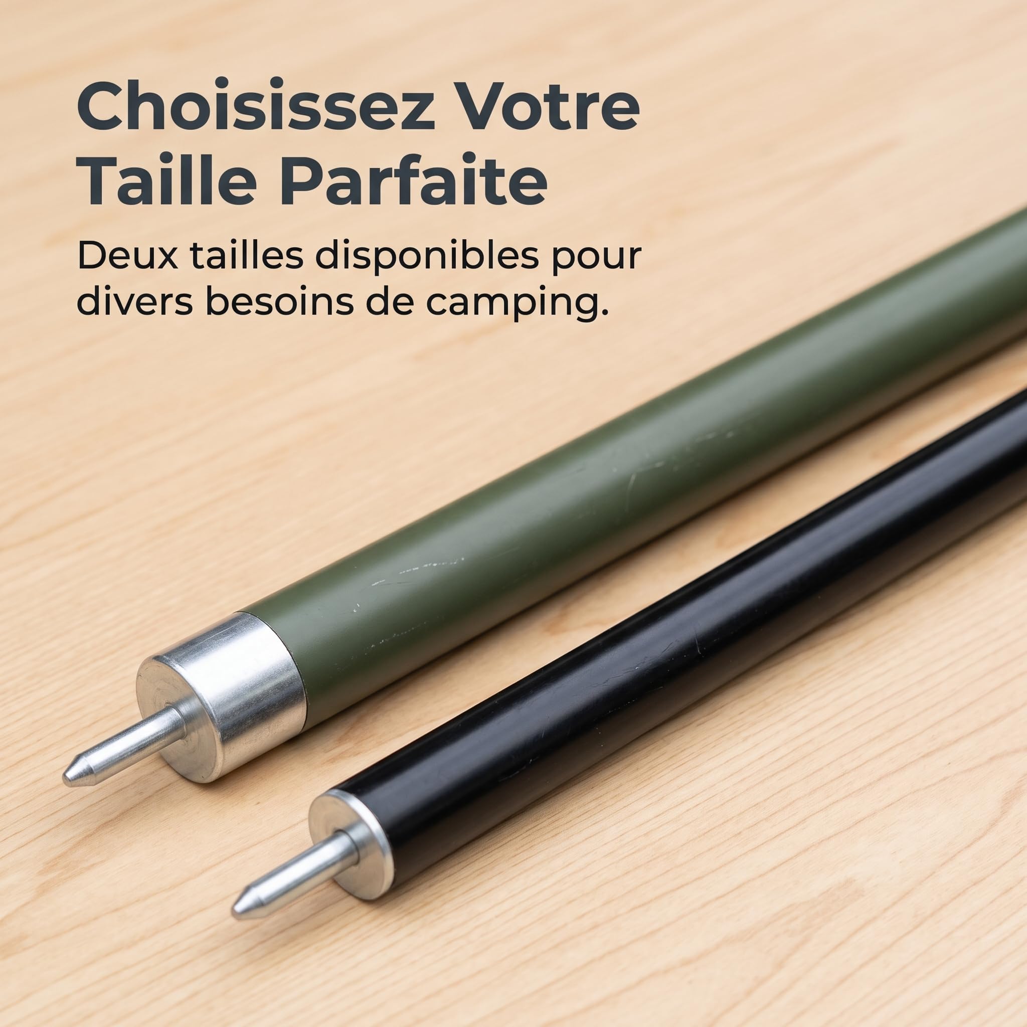 e Zeltstangen aus Aluminiumlegierung für Sonnensegel und Tarps, 1.5mm Wandstärke