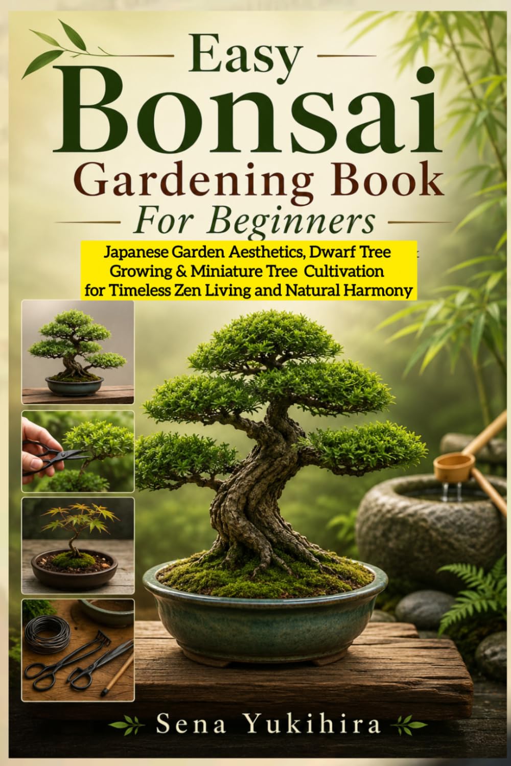 Easy Bonsai Gardening Book For Beginners: Japanese Garden Aesthetics, Dwarf Tree Growing & Miniature Tree Cultivation for Timeless Zen Living and Natural Harmony