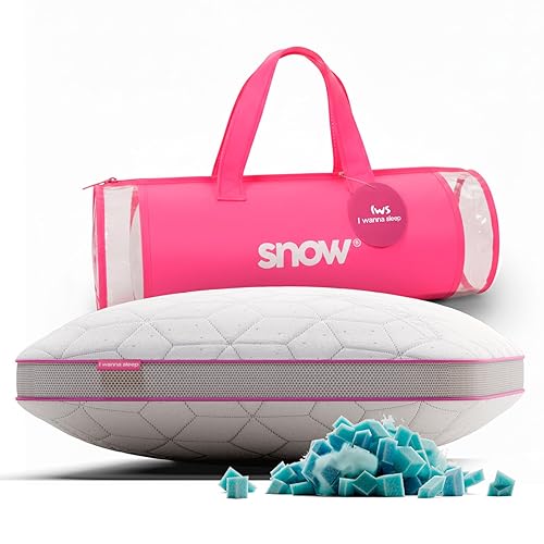 IWS I WANNA SLEEP SnowTouch® Adjustable Pillow, Neck Support, Queen