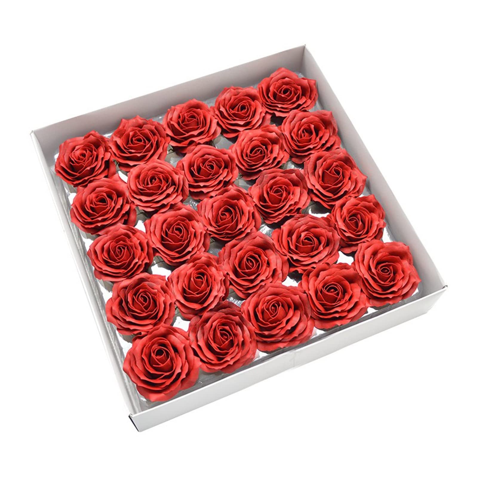 ZZSRJ 2 5pcs Diamètre 7cm Bouquet Artificiel Rose Head DIY Bouquet de décoration de la fête de Mariage de la Saint-Valentin (Color : 01 Wine Red)