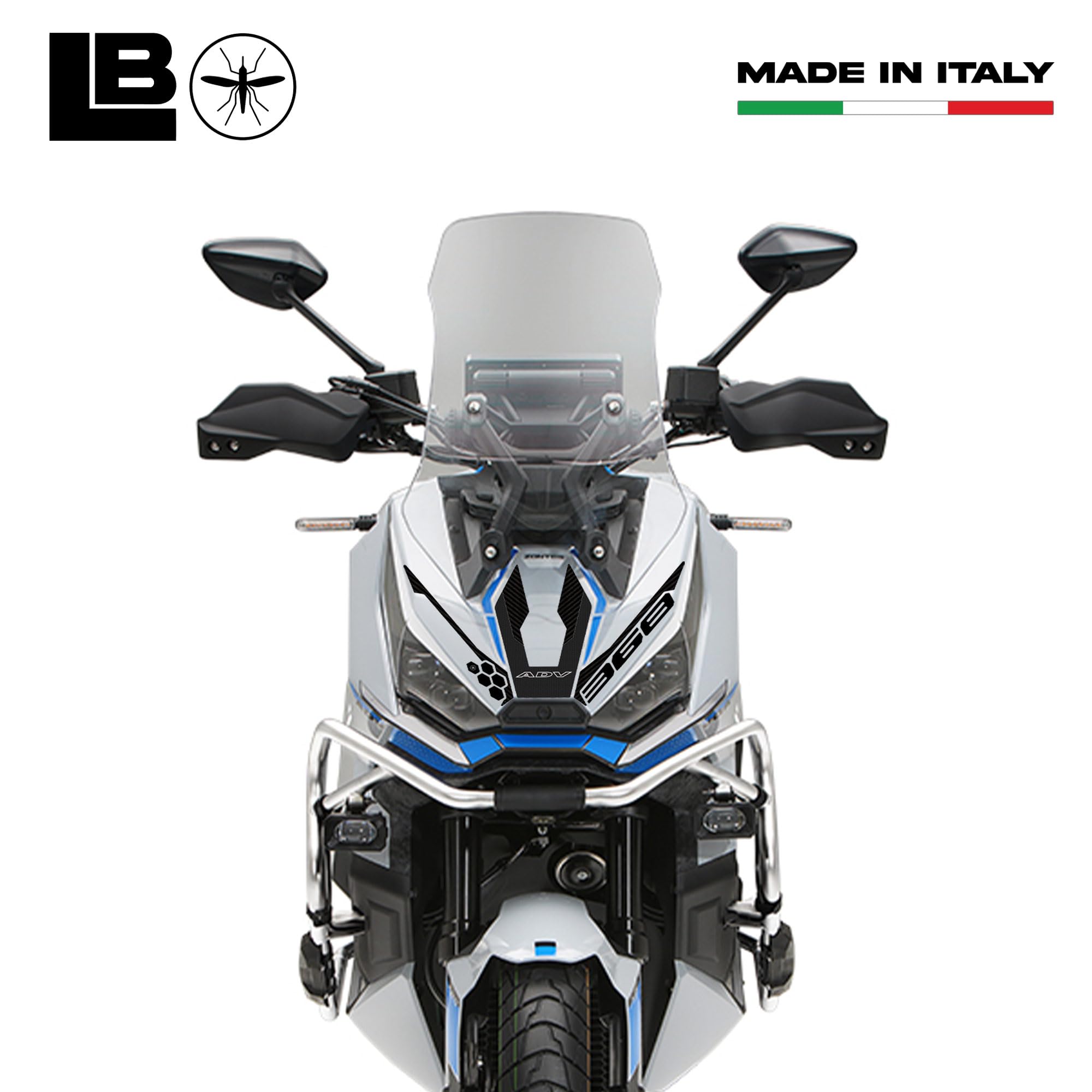 Autocollant Résine 3D Protection Réservoir Moto Labelbike - Compatible Yamaha TDM 900