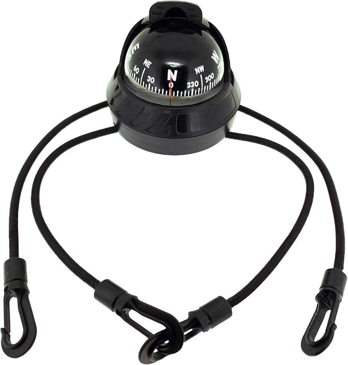 SeaTurtl Kayak Compass - Full-Size Mountable Marine Compass with Adjustable Hood