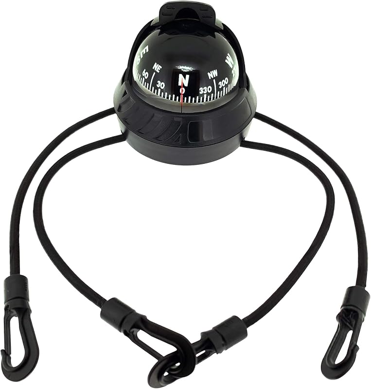 SeaTurtl Kayak Compass - Full-Size Mountable Marine Compass with Adjustable Hood