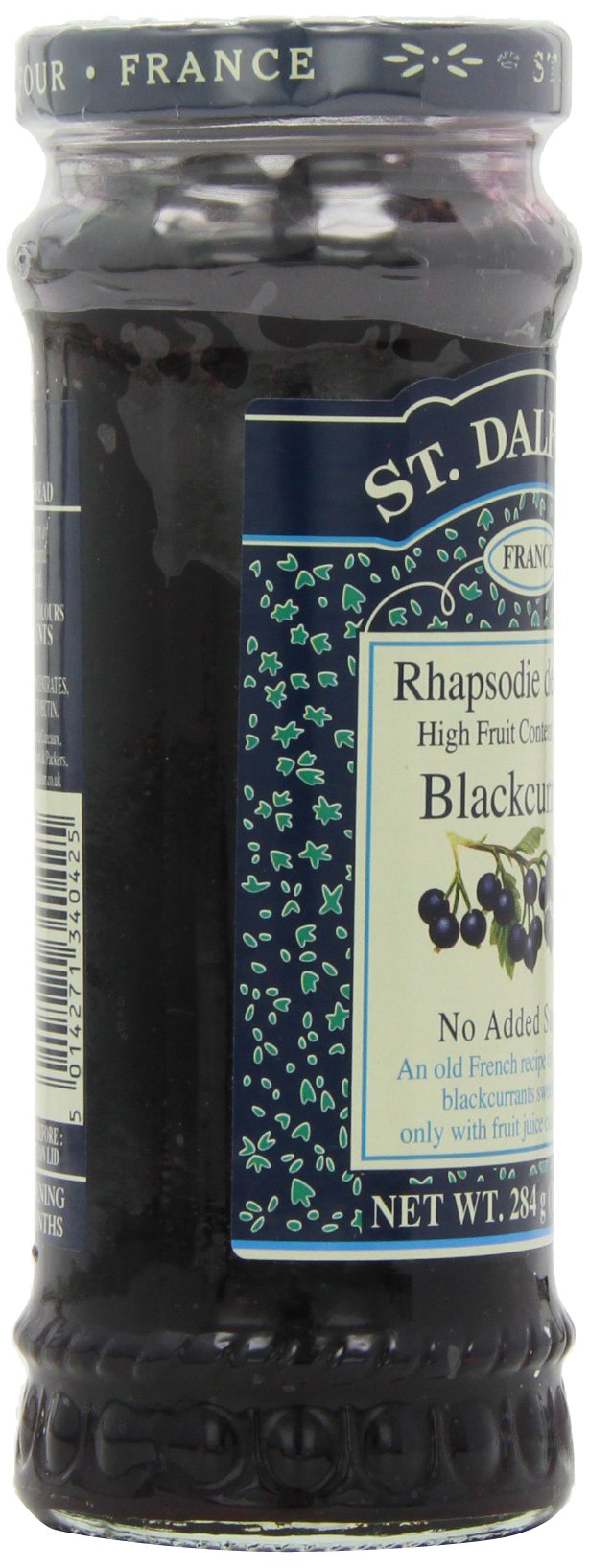 St Dalfour Blackcurrant Fruit Spread 284 g (Pack of 6)