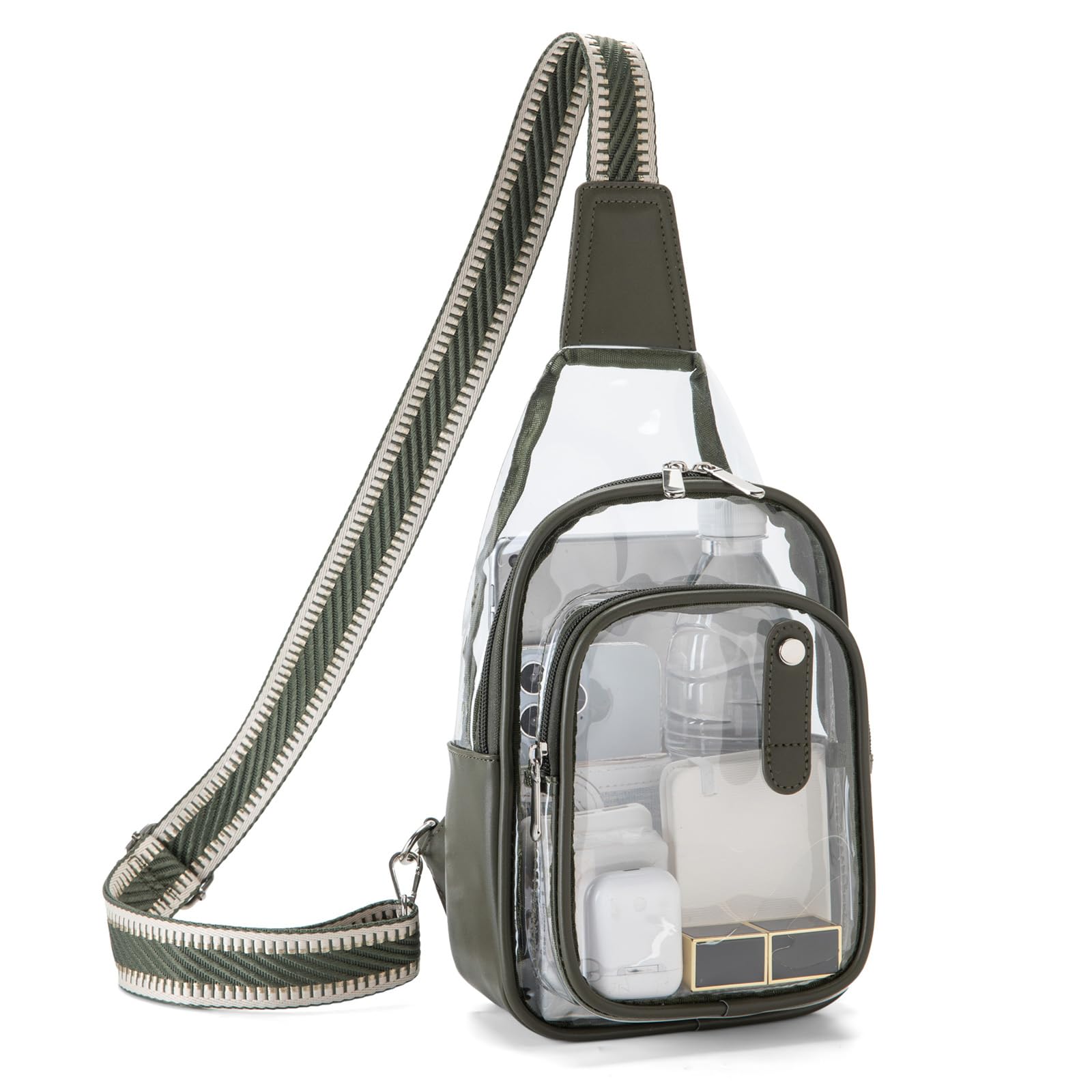 XYWstore Clear Bag for Stadium Events, Clear Purses For Women Stadium Crossbody Clear Fanny pack For Women Concert Bag